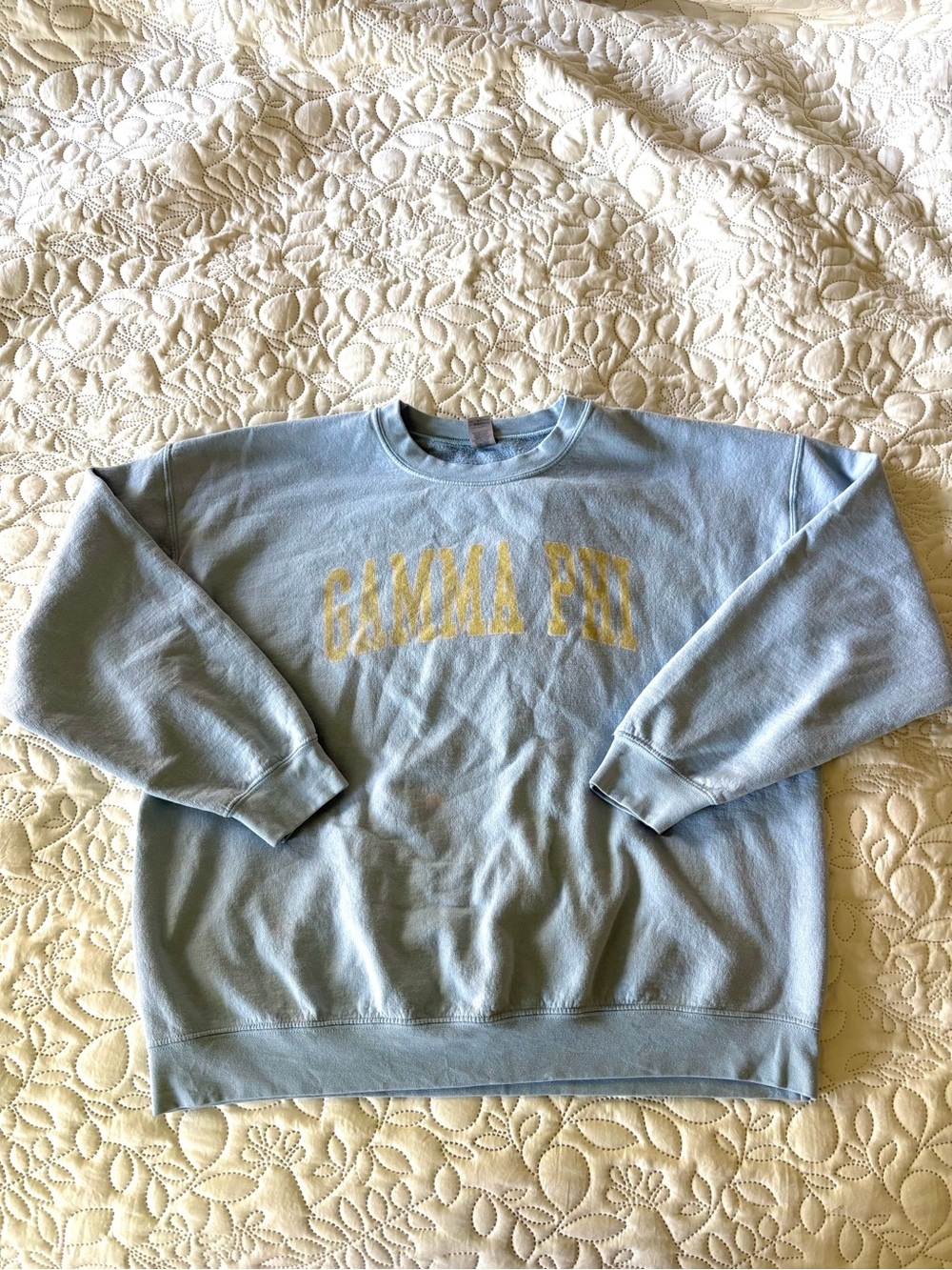 Gamma Phi Light Blue Crewneck Sweatshirt